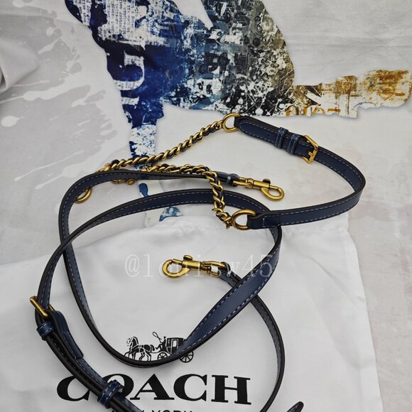 Coach denim blue TIMES SQUARE QUILT TABBY SHOULDER BAG - Picture 8 of 9